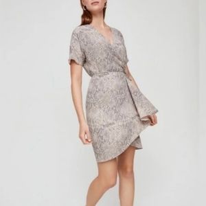 Aritzia Babaton Snakeskin Print Dress Size XS